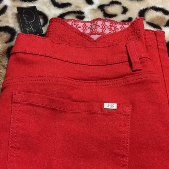 DG2 Red Capri Jeans 16P - Picture 6 of 8